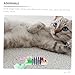Mipcase 8pcs Catnip Mice Toys for Indoor Cats for Chewing and Teeth Cleaning Engaging Plaything to Reduce Loneliness and Promote Health