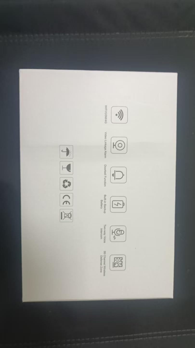 Sistema de Alarma para Seguridad doméstica,Kits de Alarma de Puerta inalámbrica con sensores de Ventana,Detector de Movimiento,alertas instantáneas con 4G gsm/aplicación Tuya