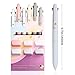 Ddaowanx Multicolor Pens, 4-in-1 Colored Ballpoint Pen 0.5mm Fine Point Smooth Writing,Nurse Accessories for Work,Gifts for Teen Girls,6-Count
