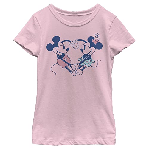 T-shirt Crew Disney Characters rose clair, le cadeau parfait pour fille en taille XS