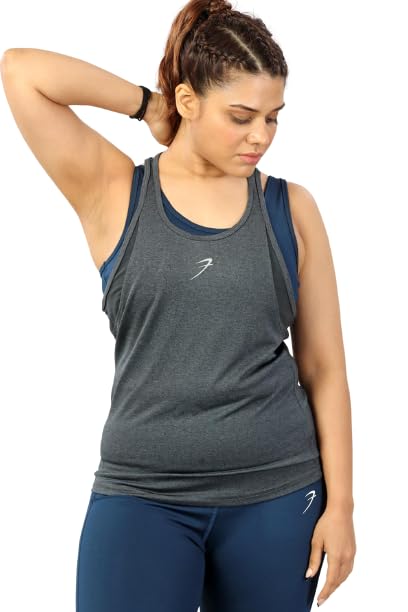 Image of Bold Melange Women's Comfort Fit Activewear Sports and Gym Tank Top