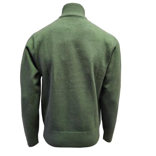 Pull en tricot vert anti-froid style élégant avec nœud celtique