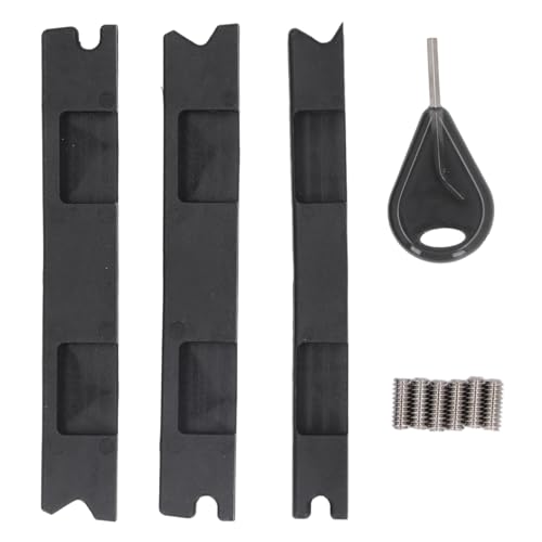 Fuchooky Fin Box Converter Professional Plastic Surfboard Fin Plug Adapter with Fin Key Screws for Future 3pcs