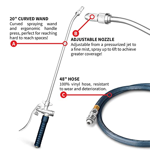 Tomahawk 1 Gallon Stainless Steel Sprayer With 20" Wand For Pest Control #TOP5
