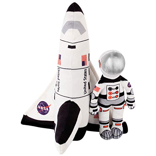 10â Stuffed Space Shuttle and Astronaut Soft and Cuddly Plush Toy for Kids âBirthday Gift for Boys Girls, Toddlers Pretend Role Play