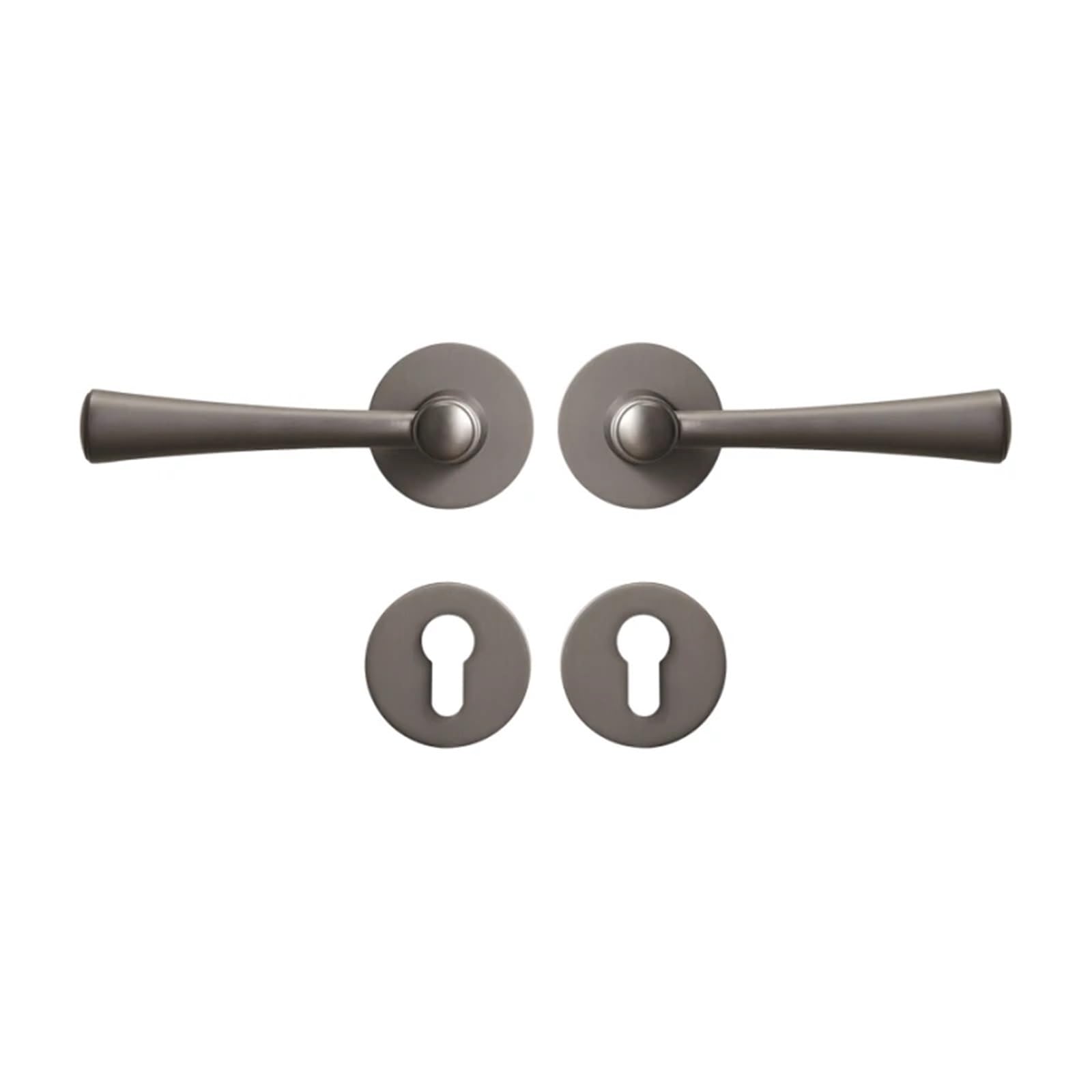 Serrure de porte intérieure poignée factice fixe double levier