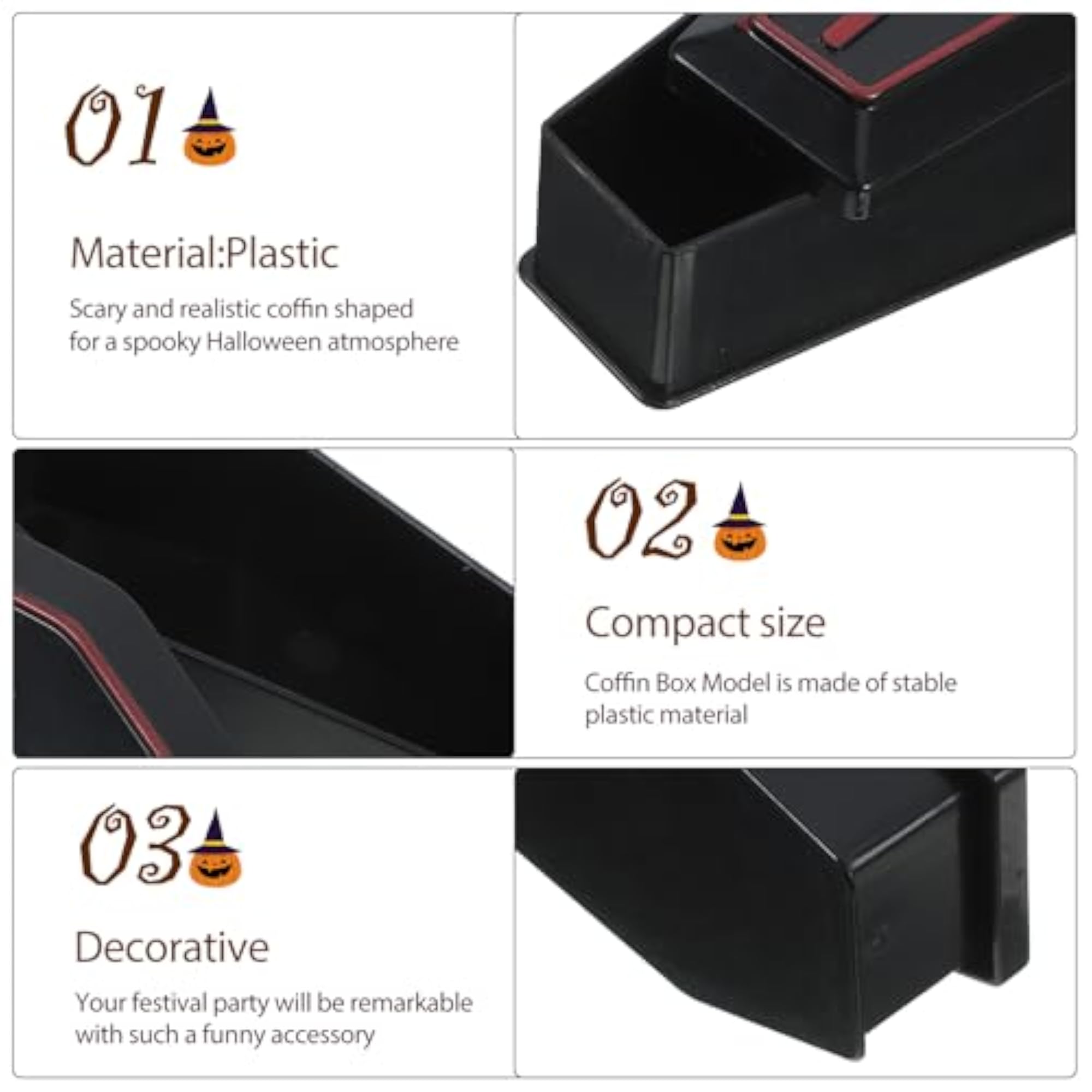 10 Pieces Mini Coffin Boxes Decorative Party Props