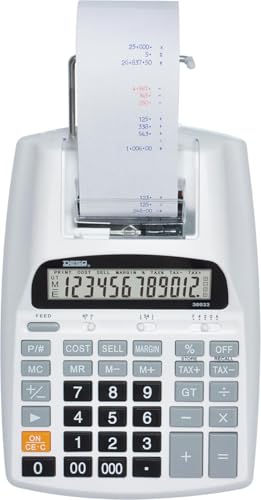 Calculatrice imprimante DESQ bicolore pour calcul de taxe et marge