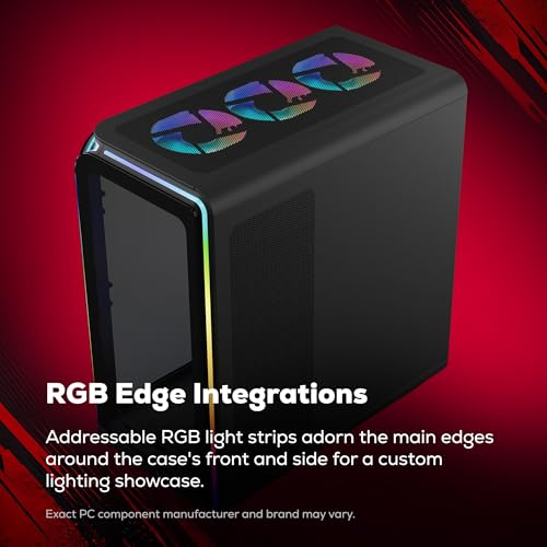 Image of iBUYPOWER Element Gaming PC Desktop Computer AMD Ryzen 5 8400F CPU, AMD Radeon RX 6500XT 4GB GPU, 16GB DDR5 5200MHz RAM, 1TB NVMe SSD, Windows 11 Home, Gamer Keyboard and Mouse - EXBA5R65XT01