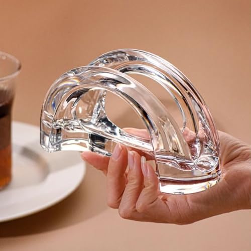 Porte-serviettes en papier transparent anti-encombrement support vertical de comptoir - 6