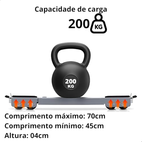 Base Suporte Ajustável com Rodinhas para Geladeira, Fogão, Máquina de Lavar e Móveis resistente refo
