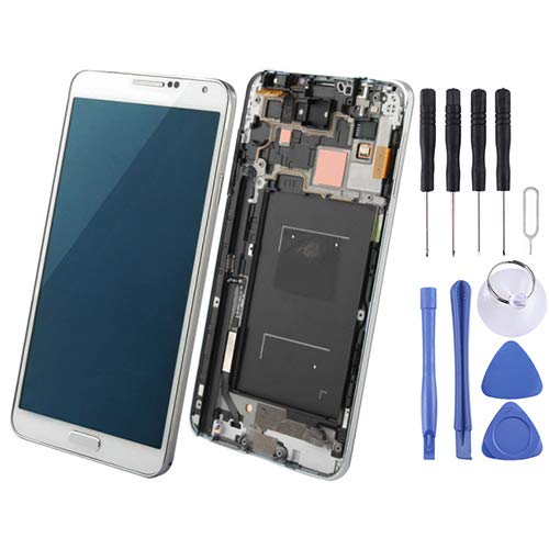 Pantalla LCD para teléfonos móviles Nota III N9006 uso diario marco blanco