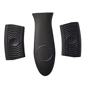 Tugapue Sleeve CoverNon Handle Holder 3 Slip Silicone Pieces Hot Pot Handle Holders Pan Kitchen Dining & Bar Rice Cooker Small