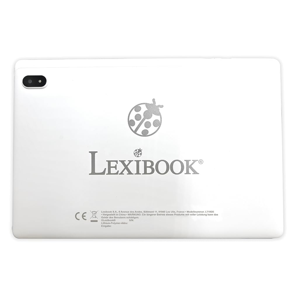 Lexibook, Lexipad® 10'', Tablet edutainment, Powered by Android™, Progettato per Tutta la Famiglia, contenuti educativi e Divertimento, Controllo Genitori, TLN10DE