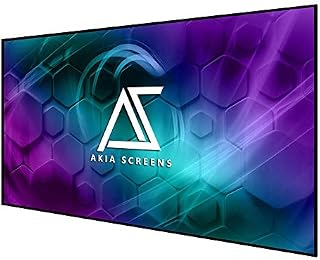 Akia Screens 125 inch Edge Free Fixed Frame Projector Screen 125" Diagonal 16:9