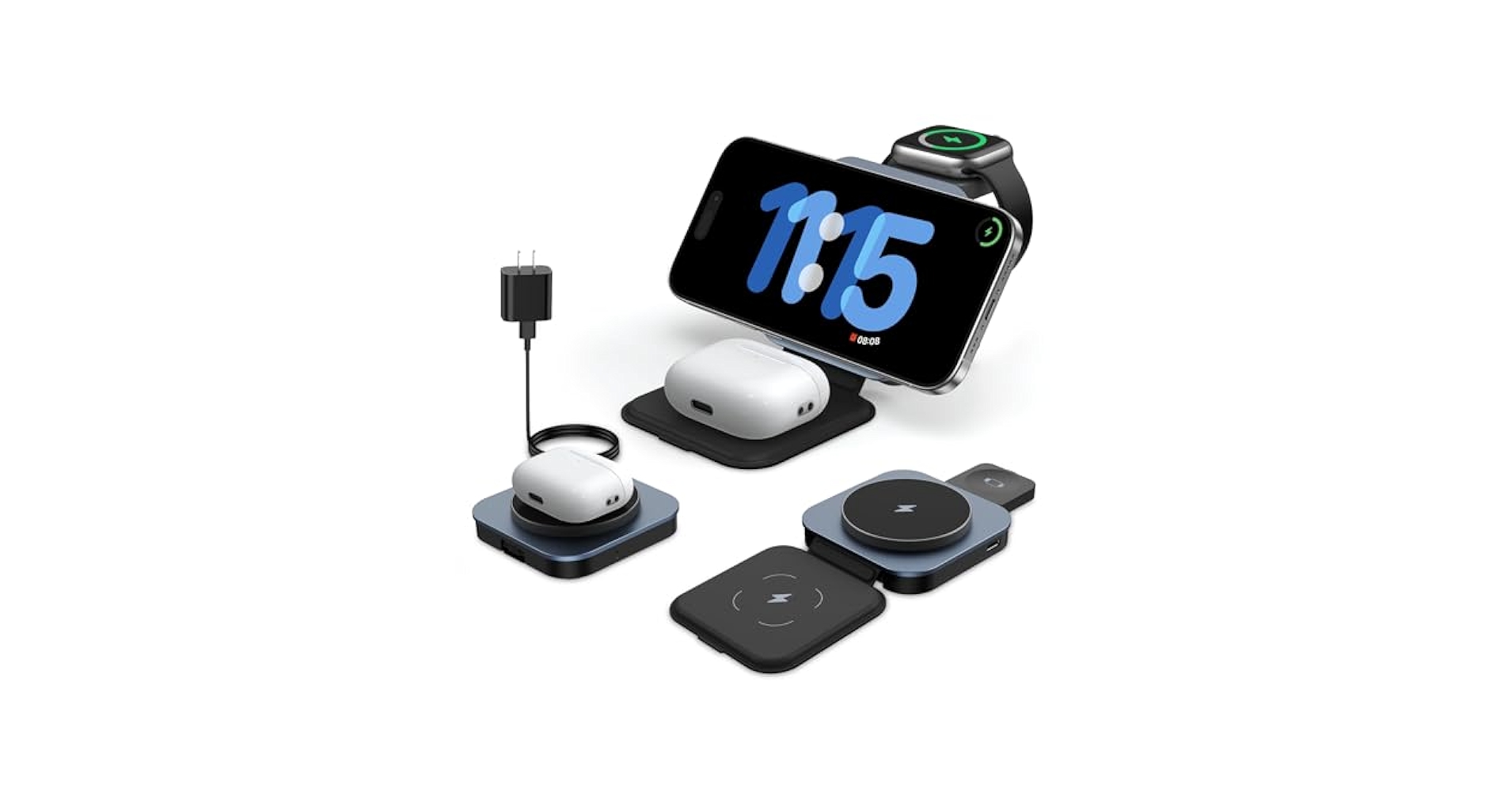 Amazon.com: Upgraded 3 in 1 Wireless Charger for MagSafe