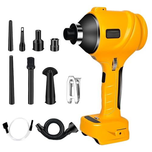 Cordless Dust Blower, Compatible with Dewalt 20V Battery, Brushless Handheld Compressed Air Duster 447 MPH for Garages Workshop Sawmill Room Home Cleaning (ONLY TOOL)