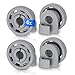 Rolki do górnego kosza Ø 25 mm uniwersalne zamienniki do Bosch 00424717 424717 rolka jezdna do zmywarki do pralki części zamiennych akcesoria do koszyka górnego zestaw 4 sztuk