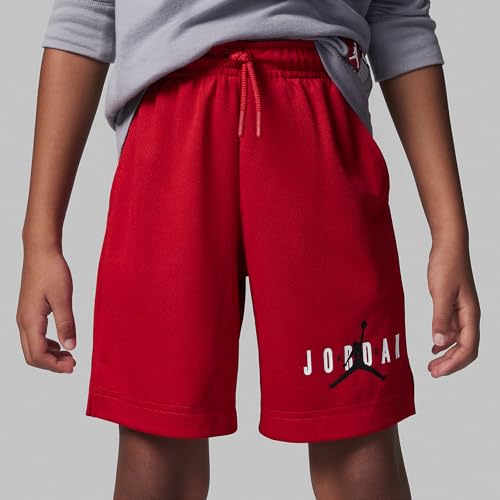 Jordan Essentials Little Kids' Graphic Mesh Shorts (Gym Red, 85C186-R78) Size 72