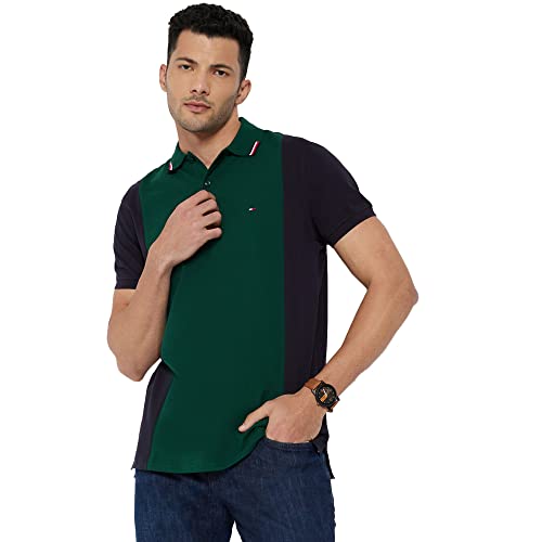Image of Tommy Hilfiger Solid Cotton Regular Fit Men's T-Shirt