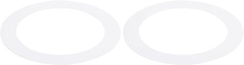 PATIKIL Anillos de goof de 6.3 pulgadas de diámetro exterior de 10.04 pulgadas para luz empotrada, paquete de 2 anillos de iluminación de metal