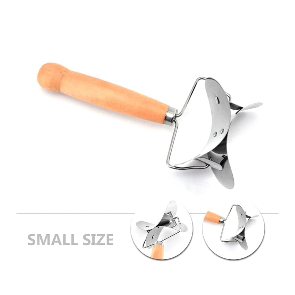 Grimmstr Stainless Steel Dumpling Wrappers Skin Dough Cutter Circle Roller Ravioli Dumpling Maker Cutter Pastry Cutting Tool