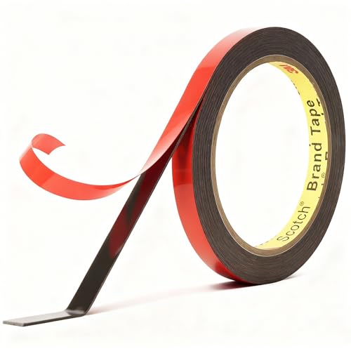 3M Acrylic Plus Tape for Automotive Made of 3M PT1100 0.4"×10Ft Double Sided Tape Heavy Duty for Moldings Claddings Panels Pads and bonding to Automotive Trim