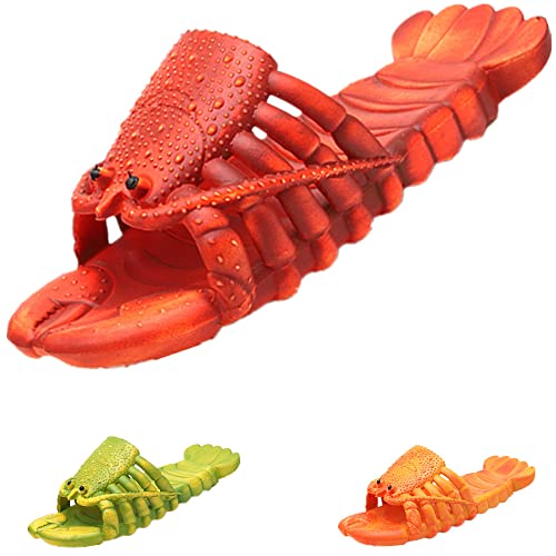 BING RUI CO Lobster Slippers Funny fish slippers Summer Beach Essentials and Holiday Gifts for Unisex