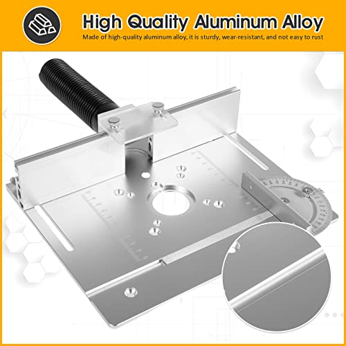 Deuson Router tavolo inserto piastra 9,4 x 7,9 x