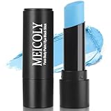 MEICOLY Light Blue Eye Black Stick,Waterproof Baseball Softball Football Lacrosse Stick,Pale Blue Face Body Paint Stick for Halloween SFX Cosplay Corpse Bride Avatar Sally Makeup