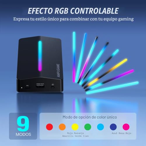 Tarjeta de captura HDMI a USB Fifine AmpliGame para transmitir directos de Switch en Mac 6