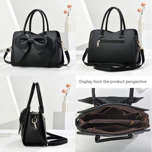 Image of JHVYF Women Tote bag Satchel Purses and Handbags for Women Shoulder Bags Bow Purse