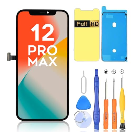 Ayake Screen Replacement for iPhone 12 Pro Max Full HD Display and Touch Digitizer Assembly 6.7-inch (Face ID and True Tone)