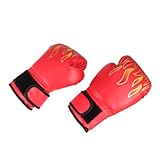 PEPLAYTAL Guantes de Boxeo para Diseño de Guantes PU Transpirables para Entrenamiento de Kickboxing Taekwondo y Sparring con Manoplas Incluidas Colores Aleatorios Color Color Aleatorio