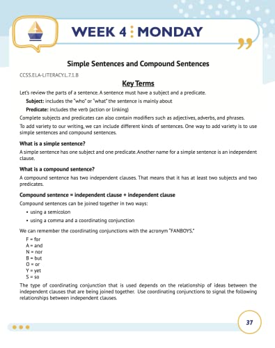 7th Grade Common Core ELA (English Language Arts): Daily Practice Workbook | 300+ Practice Questions and Video Explanations | Common Core State ... Standards Aligned (NGSS) ELA Workbooks) - Image 8