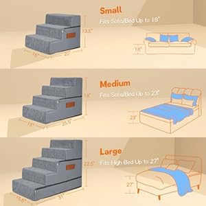   Supet-Dog-Stairs-for-Small-Medium-Large-Dogs-to-Get-on-Bed-Dog-Steps-for-High-Bed-Couch-Car-Pet-Stairs-Steps-for-Cats-Doggie-Puppy