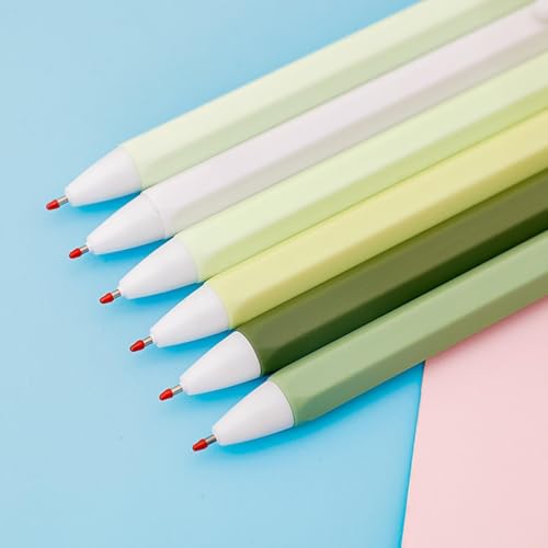 Joucien 6 peças/caixa - Conjunto de caixa de 0,5 mm de cor retrô caneta neutra minimalista ST cabeça