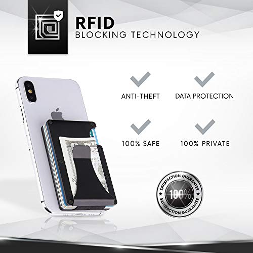 Minimalist Wallet For Men - RFID Blocking Anti-Theft Slim Aluminum Wallet With Money Clip - Credit Card, ID Card & Passport Holder, Elegant & Durable Minimalism Wallet - Image 3
