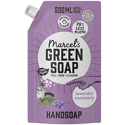 Recambio de jabón de manos lavanda y romero de Marcel's Green Soap Cover