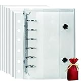 シール帳 A7 バインダー 女の子 はがせる 透明ファイル ボンボンドロップシール対応 バインダー＆シール台紙 3層構造 (A7 シルバー+透明+ラッピング袋)