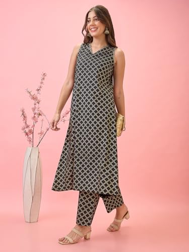 Image of Globus Women Kurta Set (3641109001 White S)