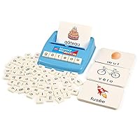 BOHS French Literacy Wiz Fun Game - Lower Case Sight Words - 60 Flash Cards - Preschool Language Learning Educational Toys