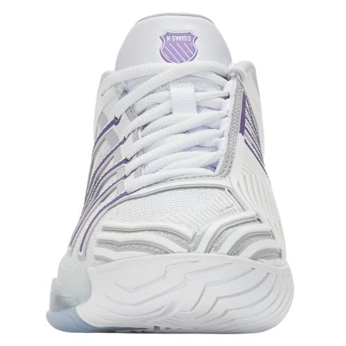 K-Swiss Women's Ultrashot 4 Tennis Shoe, White/Lunar Rock/Purple Haze, 6 M by K-Swiss - Used condition - Image 3