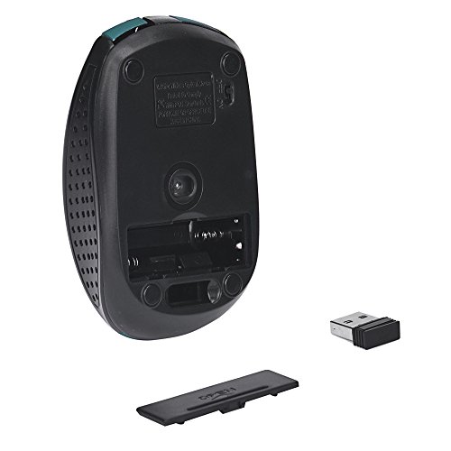 Wireless 2.4G Laptop Gaming Mouse with USB Receiver - Cordless for Laptop, PC, Work from Home Essentials - Cool Stuff (Blue)