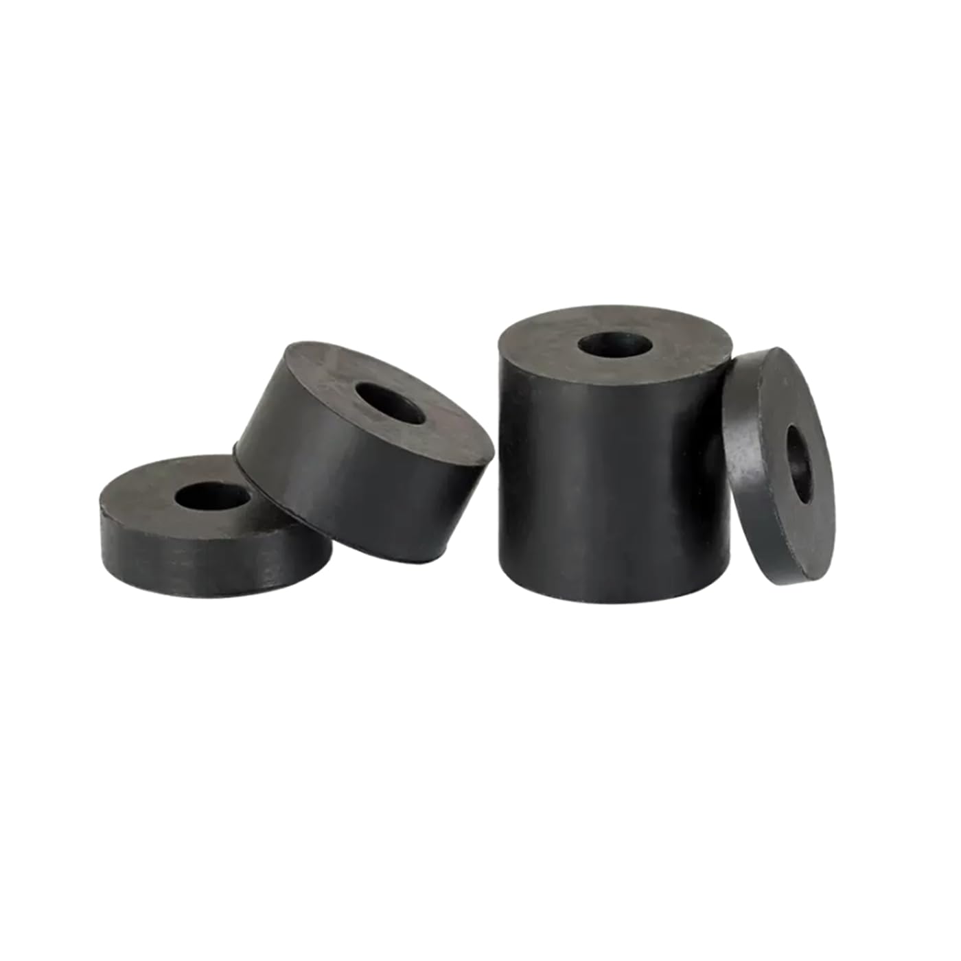 1 ud almohadillas amortiguadoras de goma suave cilíndricas huecas de 15mm de diámetro interior, diámetro exterior de 200mm, junta de amortiguación resistente al agua y al desgaste