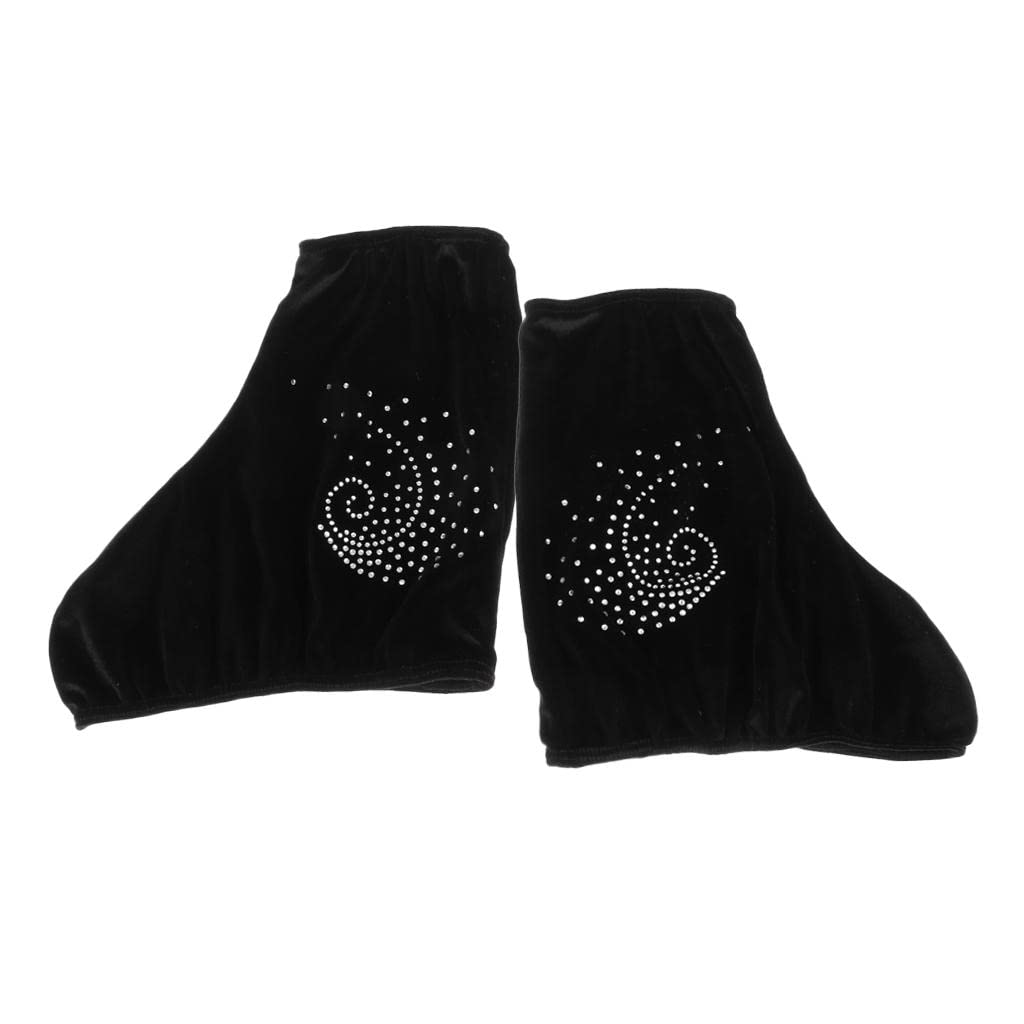 P Prettyia Couvres-Botte de Patinage sur Glace,Sac de Protection Housse Elastique pour Patinage Artistique Haute Qualité - L
