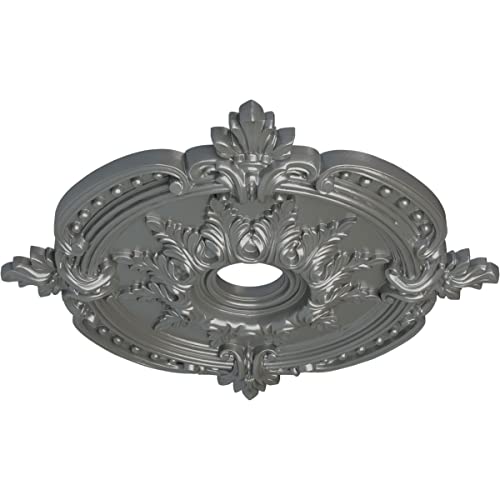 Image of Ekena Millwork Benson Classic Ceiling Medallion, Silver