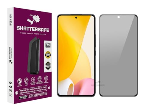 Image of Anti-Spy Privacy Tempered Glass Compatible For Mi 12 Lite [Pack of 1]. 9H Hardness, Anti-Scratch, Edge-to-Edge Protection With Easy Installation Kit & Case Friendly Fit.
