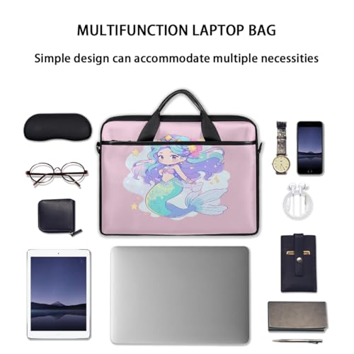 Maletín para laptop con diseño de estrellas y sirena 15 pulgadas miniatura 7
