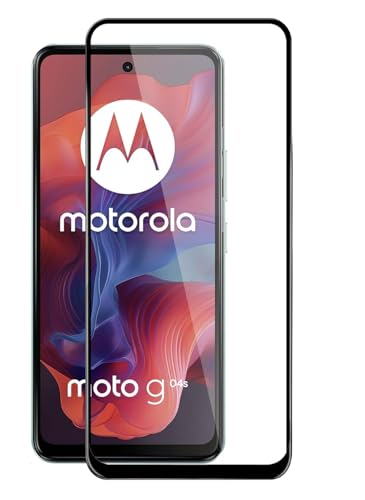Image of Edge To Edge Screen Protector Tempered Glass For Moto G04s / Motorola G04s With Easy Installation Kit